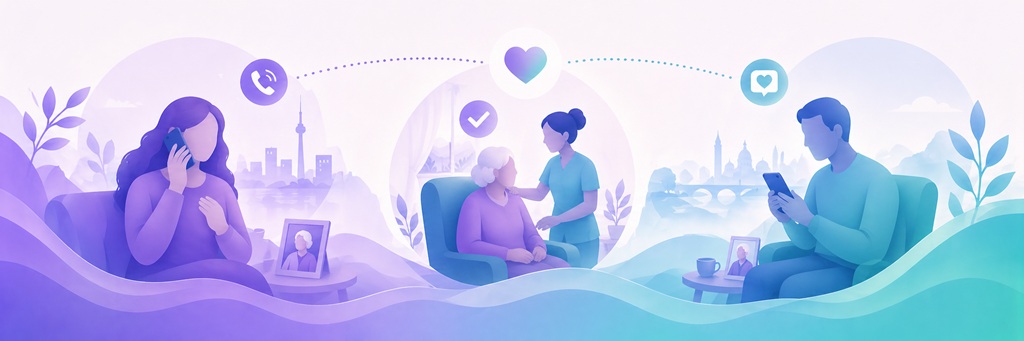 Families staying connected with their loved ones through iCaria