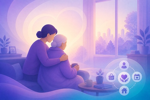 Family coordinating care on their own